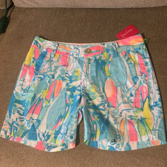 Lilly Pulitzer Pants - Lilly Pulitzer Jayne Shorts Beach and Bae